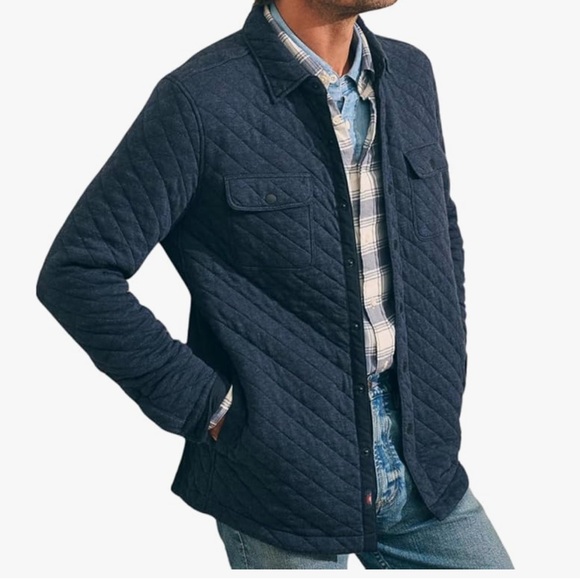 Faherty Epic Quilted Fleece CPO Shirt Jacket - Picture 4 of 15